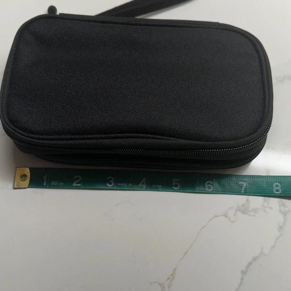 NEW Tech Zippered Organizer Travel Case In Black